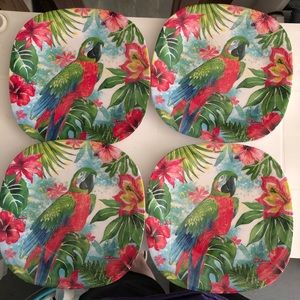 Certified International Parrot Plates
